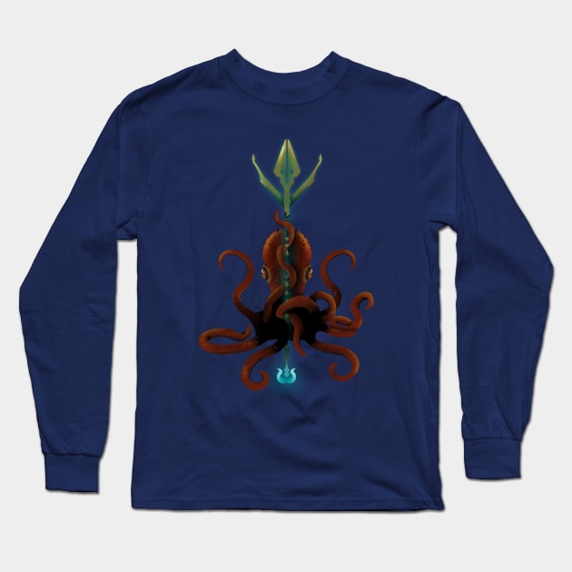 Realistic Octopus Tattoo Long Sleeve T-Shirt by Draconx